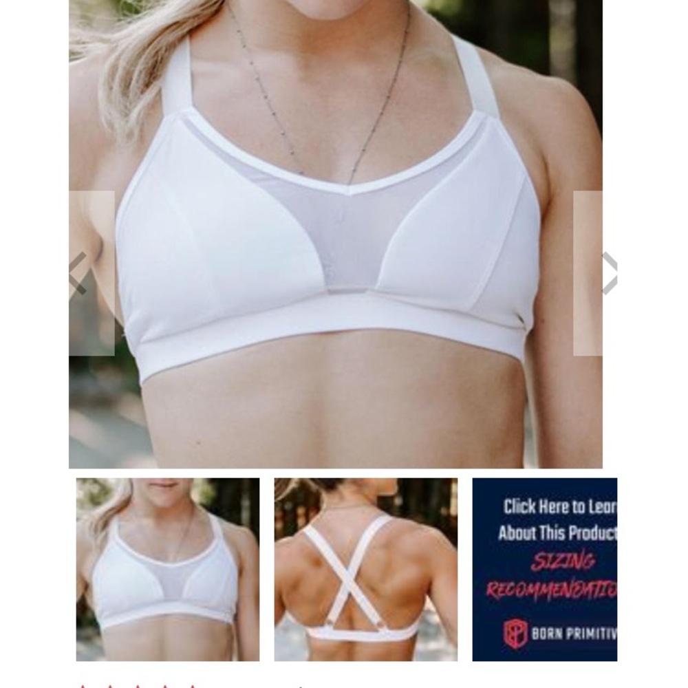 🏋🏻‍♀️BP AScudds Bra White M🏋🏻‍♀️
